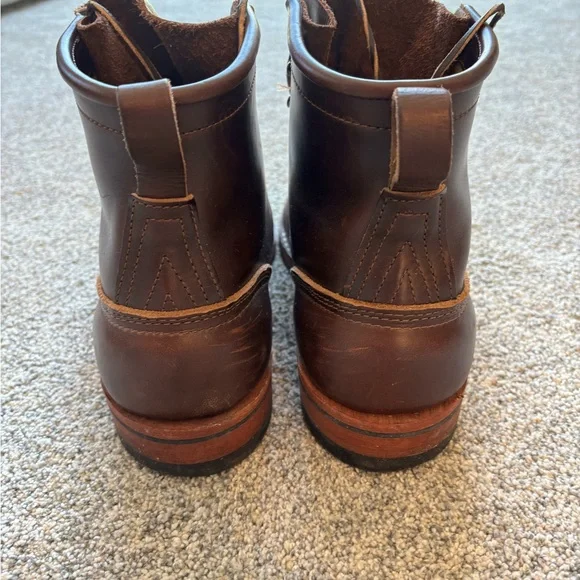 Nick’s Classic Falcon Dark Brown Leather Men's Boots - Picture 7 of 8